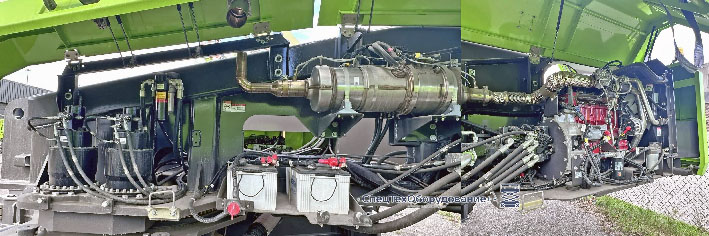 Zoomlion ZT186J отсек с двигателем